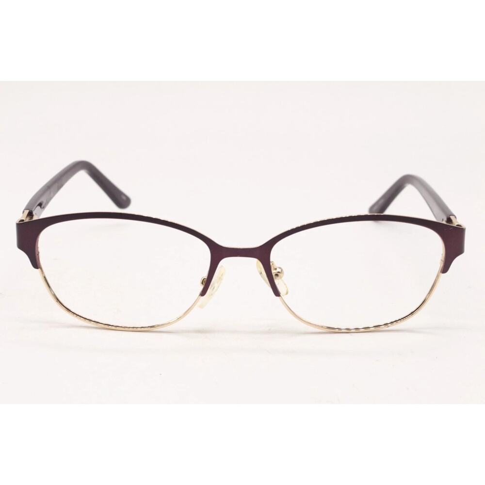 SOUTH HAMPTON SH8001 PLUM GOLD AUTHENTIC DESIGNER EYEGLASSES 52-16